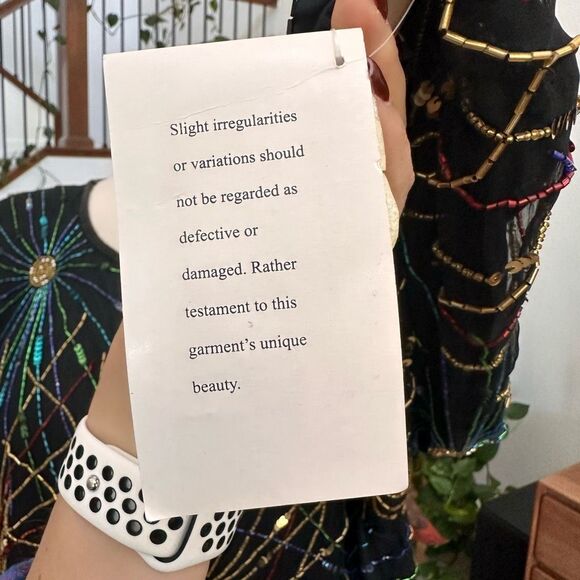 Vintage Laurence Kazar Silk Beaded Cardigan 2X Firework Colorful Evening NEW - Picture 10 of 16